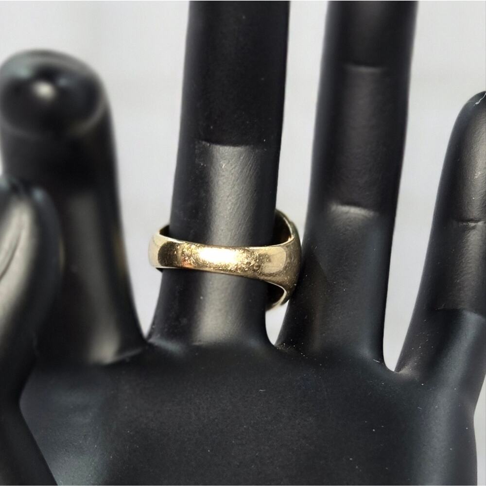 Vintage SZ 8 14k Yellow Gold 14.59G Initial Signet Ring - Picture 3 of 9